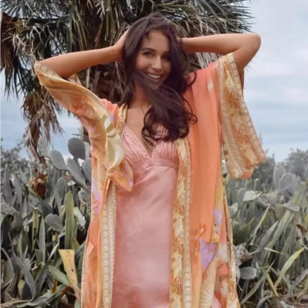 SOLD OUT Mermaid Dreams Boho Kimono Duster Robe Coverup - Picture 7 of 15